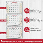2026 2027 3 Month Wall Calendar Large 11x26 Vertical Wirebound Move-a-Page