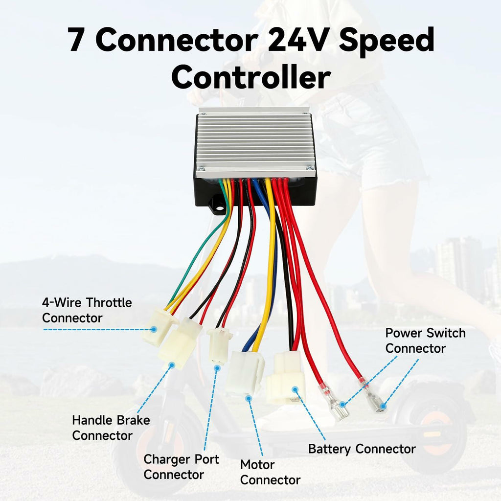 Razor MX350 E200 E300 24V Control Module Speed Controller Switch Charger Port