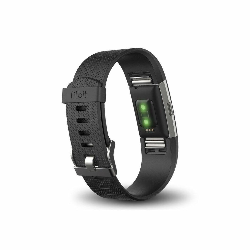 Fitbit Charge 2 Heart Rate + Fitness Wristband, Black, Large (US Version), 1