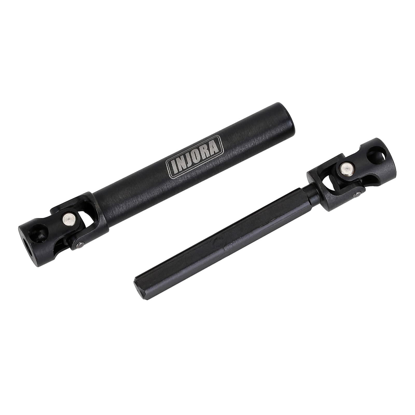 INJORA Steel Drive Shaft 2Pcs Center Drive Shaft for Axial SCX24 C10 JLU Bronco