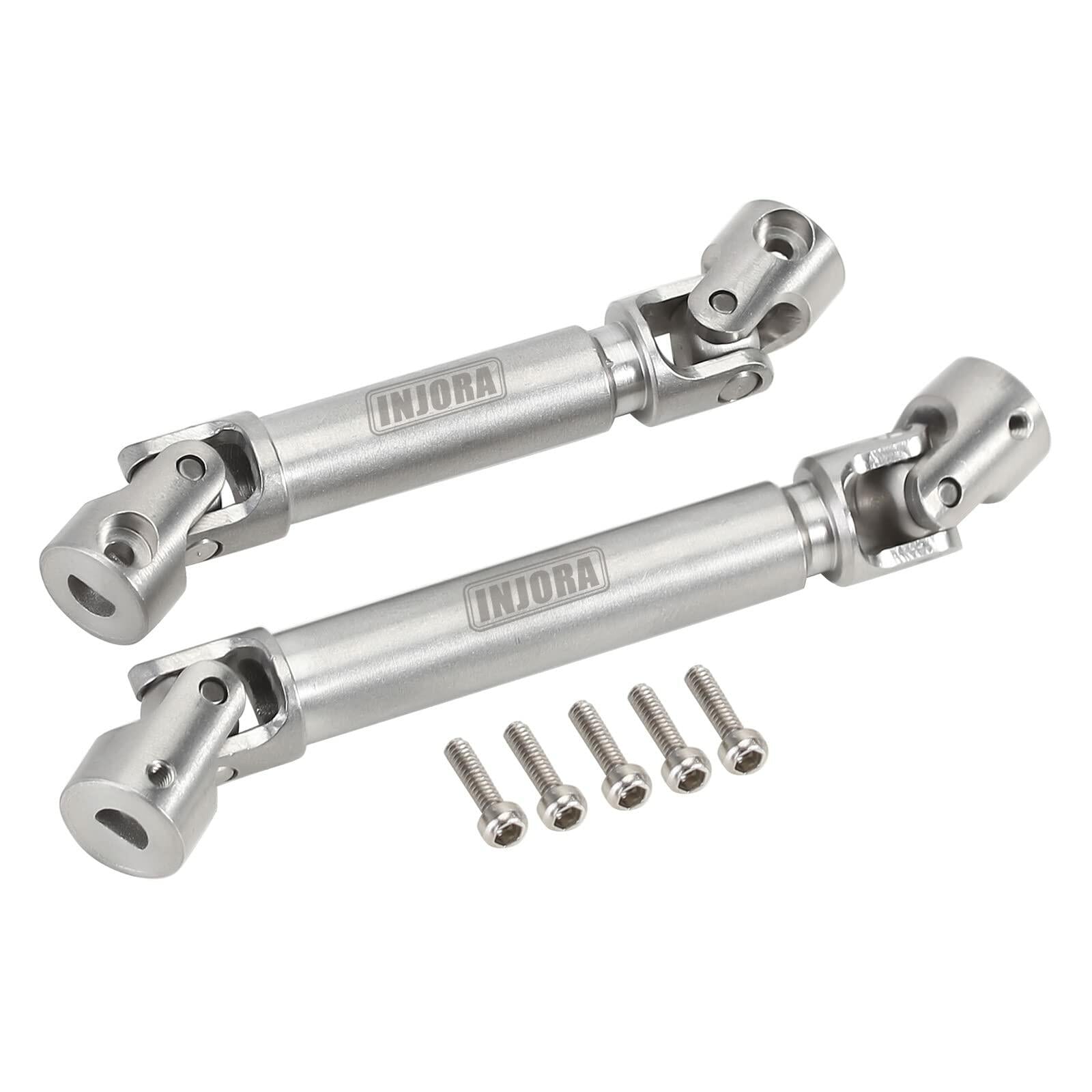INJORA Drive Shaft D-Shaped Hole Stainless Steel Center Drive Shaft for Axial