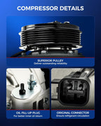 KAX 98332 AC Compressor Fits for Ford Explorer 2012 2013 2014 2015 3.5L, 2011,