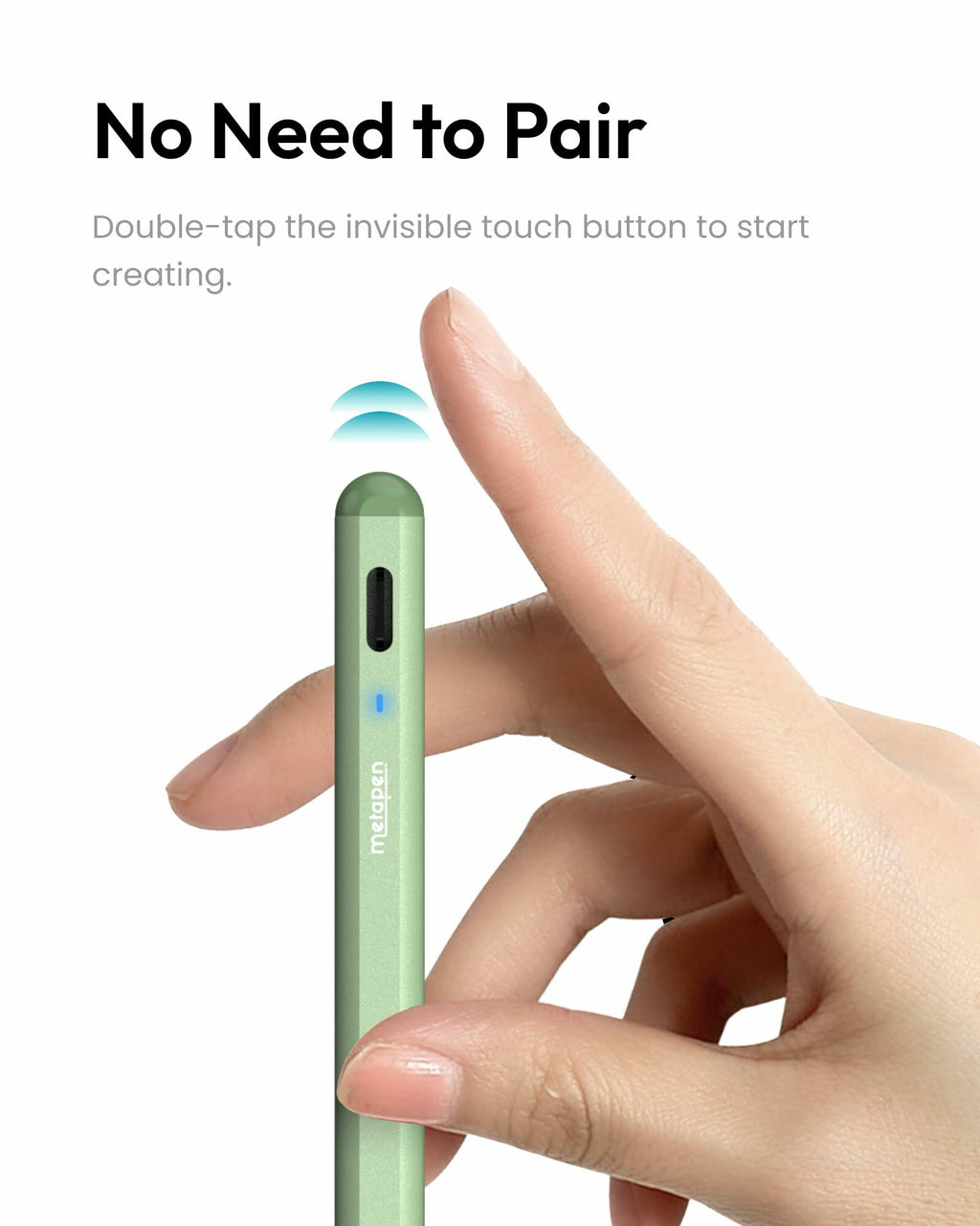 Metapen A8 Stylus Pen Apple iPad 2018-2026 Pro Air Mini Tilt Pixel Precision