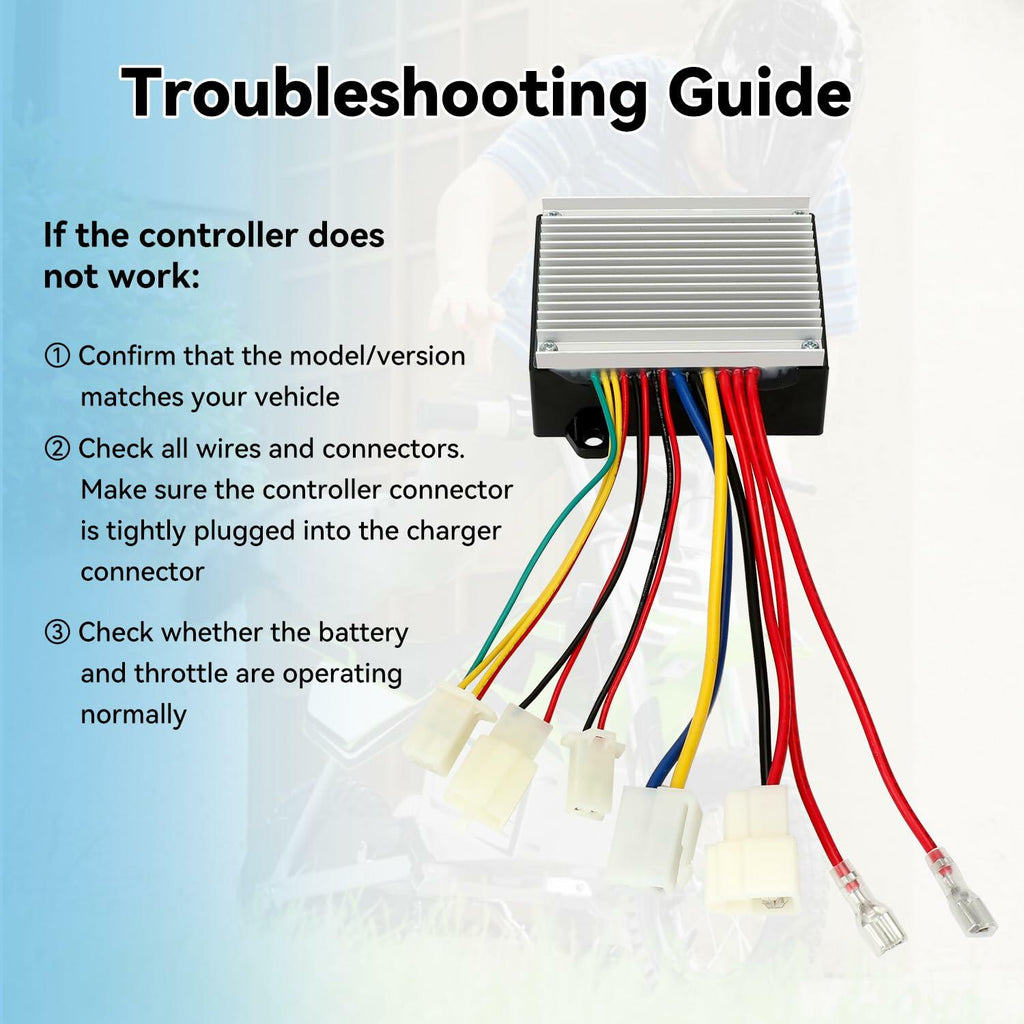 Razor MX350 E200 E300 24V Control Module Speed Controller Switch Charger Port