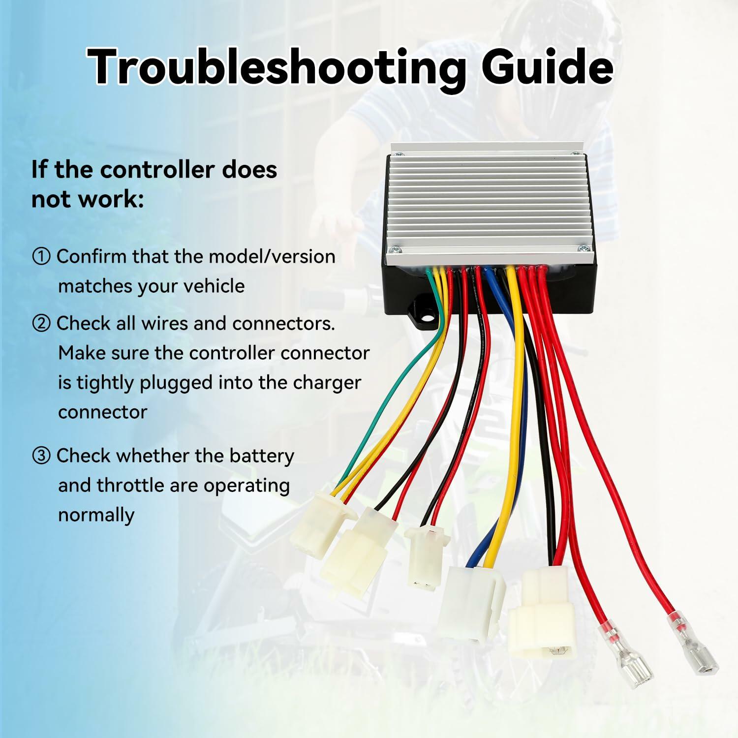 Razor MX350 E200 E300 24V Control Module Speed Controller Switch Charger Port