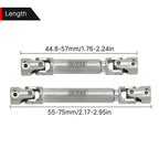 INJORA Drive Shaft D-Shaped Hole Stainless Steel Center Drive Shaft for Axial