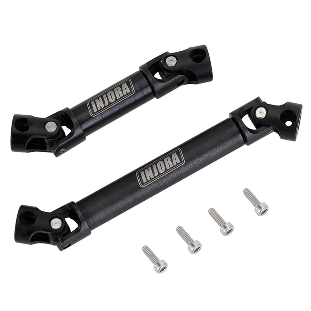 INJORA Steel Drive Shaft 2Pcs Center Drive Shaft for Axial SCX24 C10 JLU Bronco