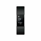 Fitbit Charge 2 Heart Rate + Fitness Wristband, Black, Large (US Version), 1