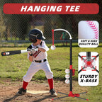 4 in 1 T-Ball Set Kids Age 3-5 Auto Pitching Machine 6 Balls Outdoor Sport Toy