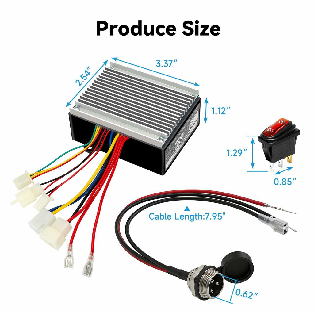 Razor MX350 E200 E300 24V Control Module Speed Controller Switch Charger Port
