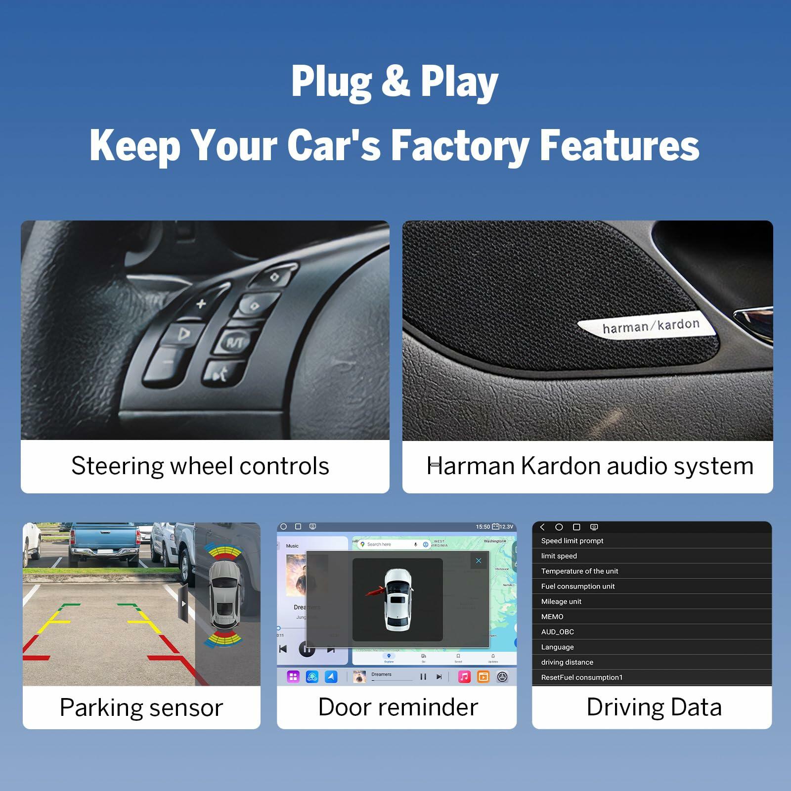 Eonon 9 in Android 13 Car Stereo for BMW E46 6+64GB CarPlay Android Auto GPS