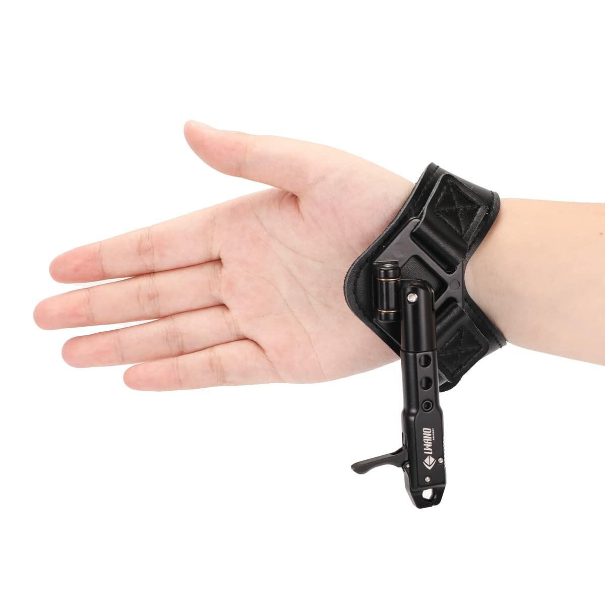 LWANO Archery Compound Bow Release Aids Trigger with Foldback Design (Black)