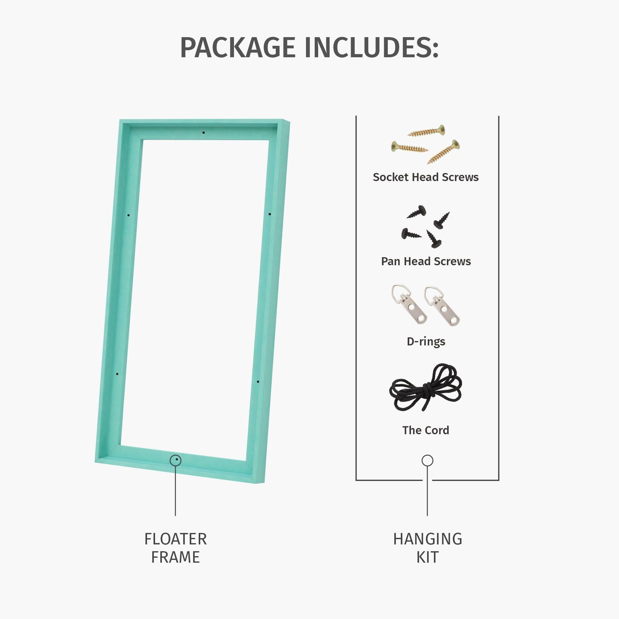 Pixy Canvas Floater Frame 14x20 for 1-1/4 (1.25) inch Deep Canvas