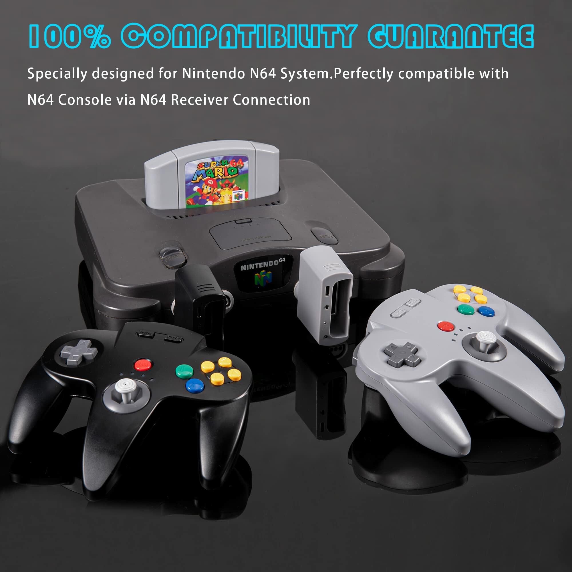 Wireless N64 Switch Online Controller, 2.4 GHz USB & N64 Receiver, Compatible
