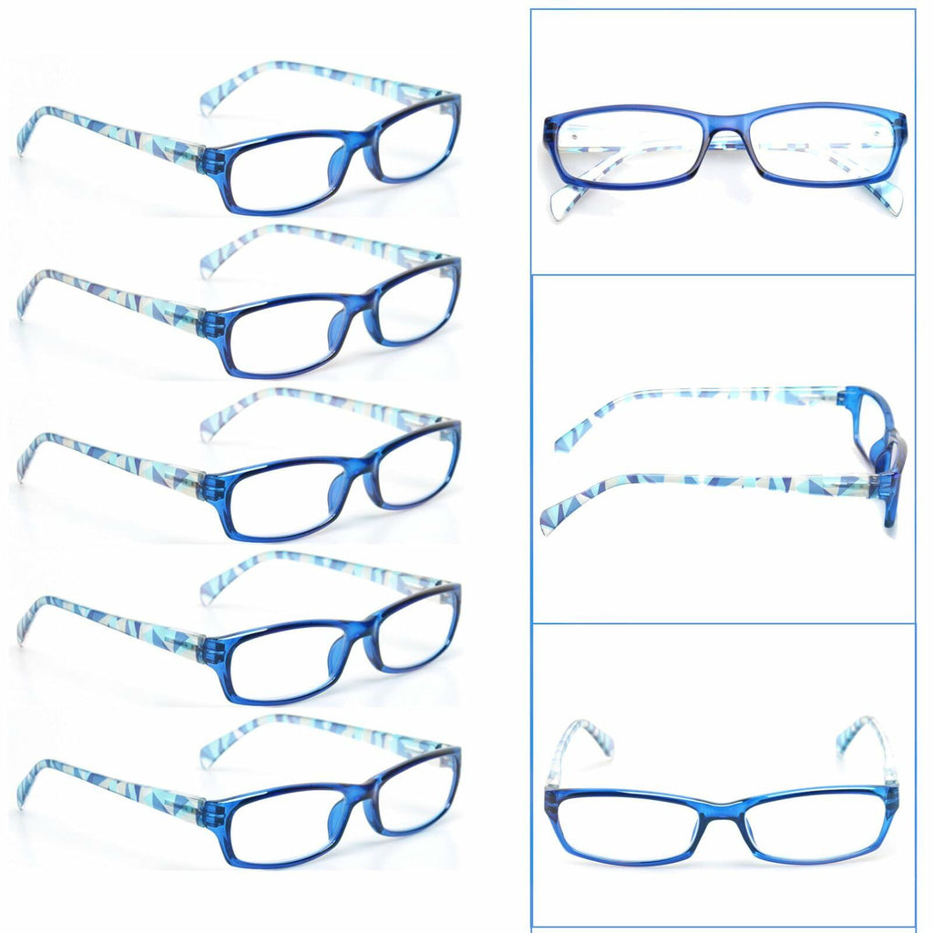 Kerecsen Reading Glasses 5 Pairs Fashion Ladies Readers Spring Hinge with
