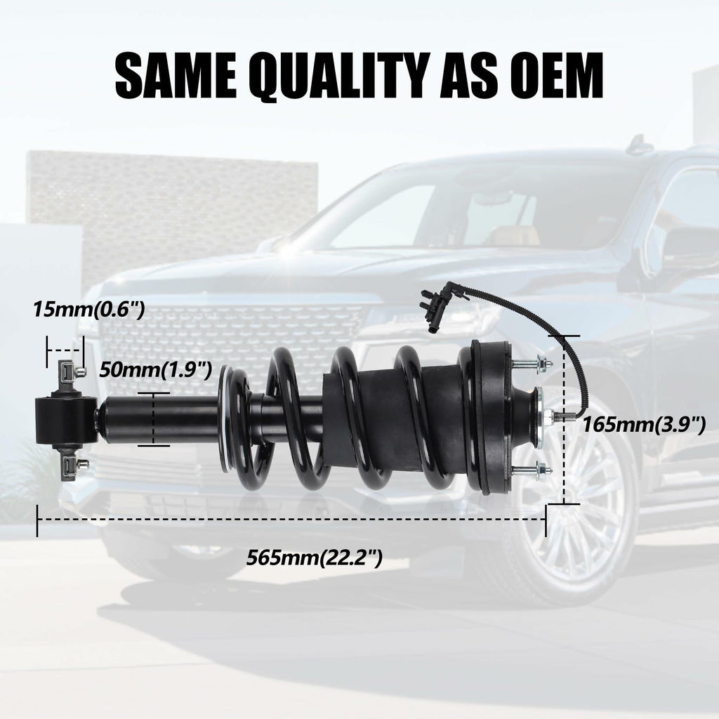 Richeer Front Strut Shock Absorber 2PCS 2015-2022 Escalade Tahoe Silverado
