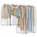 Clear Garment Bags 4 Pack Hanging Clothes Suit Cover Closet Storage 40 50 Inch