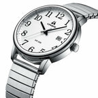 Mens Analog Quartz Sport Watch Waterproof Date 38mm Stainless Steel Easy Read