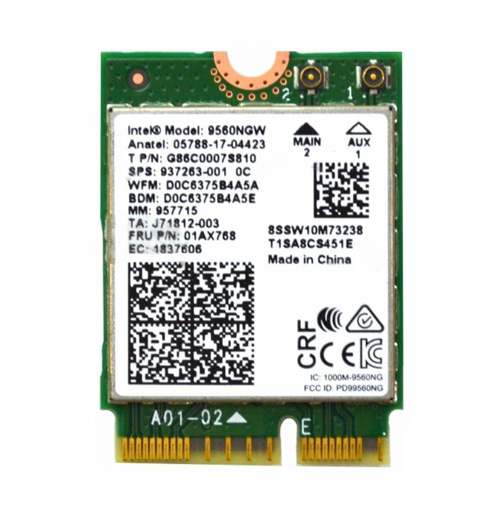 Intel 9560NGW Wireless-AC 9560 802.11AC WLAN PCI-Express Bluetooth 5.1 WiFi Card