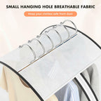 Clear Garment Bags 4 Pack Hanging Clothes Suit Cover Closet Storage 40 50 Inch
