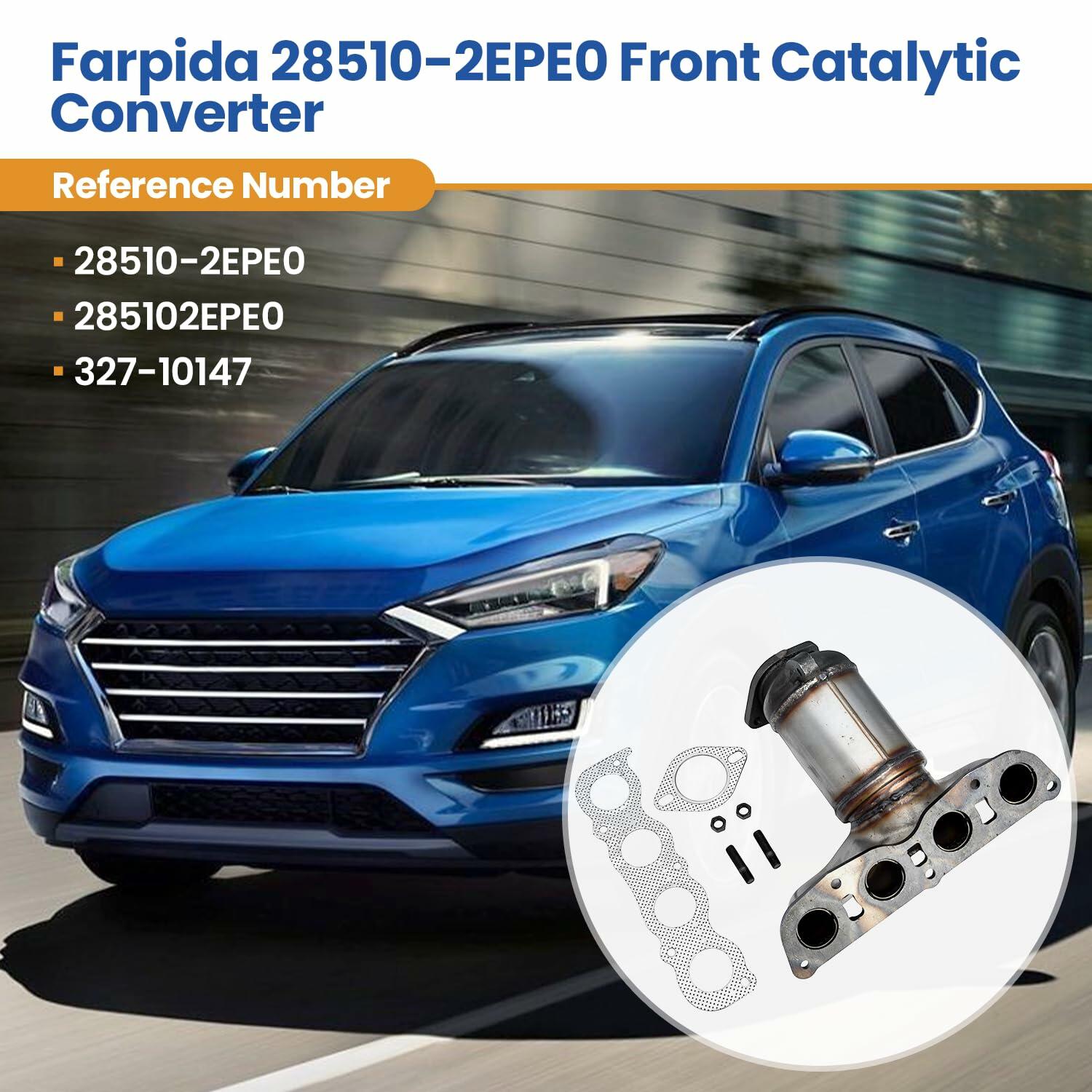 Farpida Catalytic Converter Fits Hyundai Tucson 2.0L AWD 2019-2021 28510-2EPE0