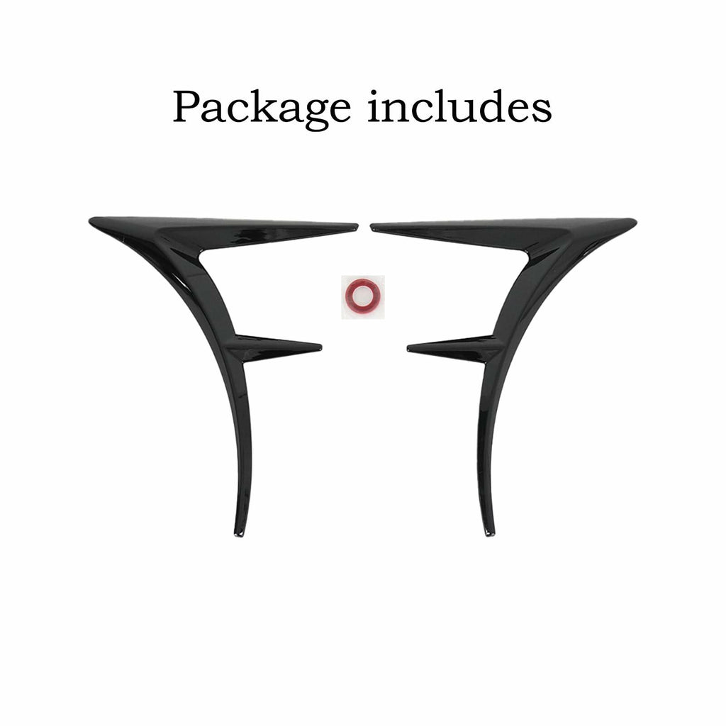 MUNALP A Pair Front Fender Side Air Flow Fender Vent Cover Trim ABS for Lexus