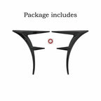 MUNALP A Pair Front Fender Side Air Flow Fender Vent Cover Trim ABS for Lexus