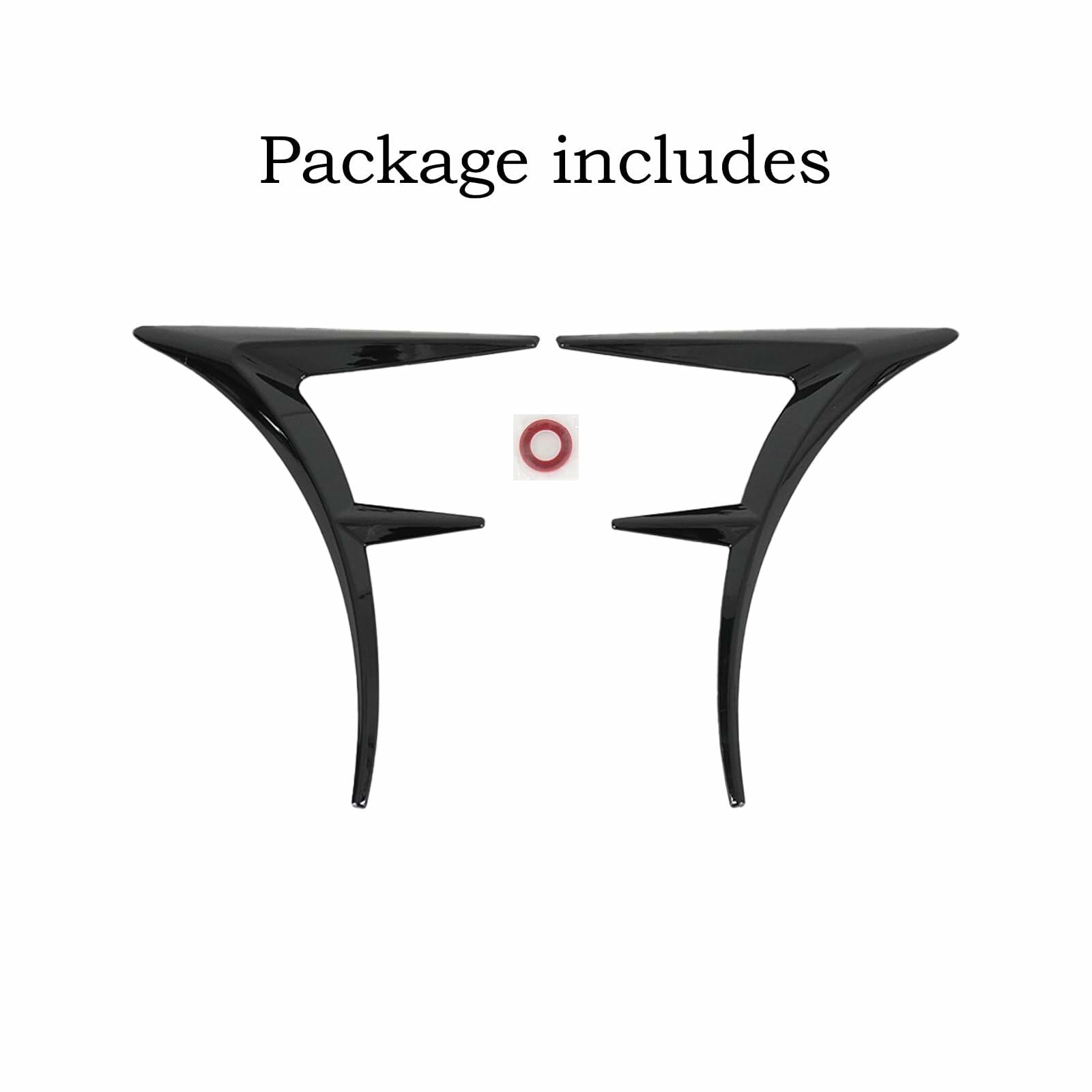 MUNALP A Pair Front Fender Side Air Flow Fender Vent Cover Trim ABS for Lexus