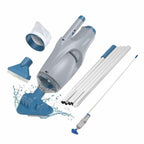 KOKIDO Cordless Pool Vacuum w/ 6ft Pole Rechargeable Spa Cleaner for Pools &