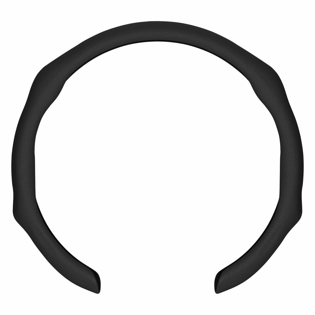 Seeyoo Nappa Leather Steering Wheel Cover, Ultra Thin Non Slip Segmented Car