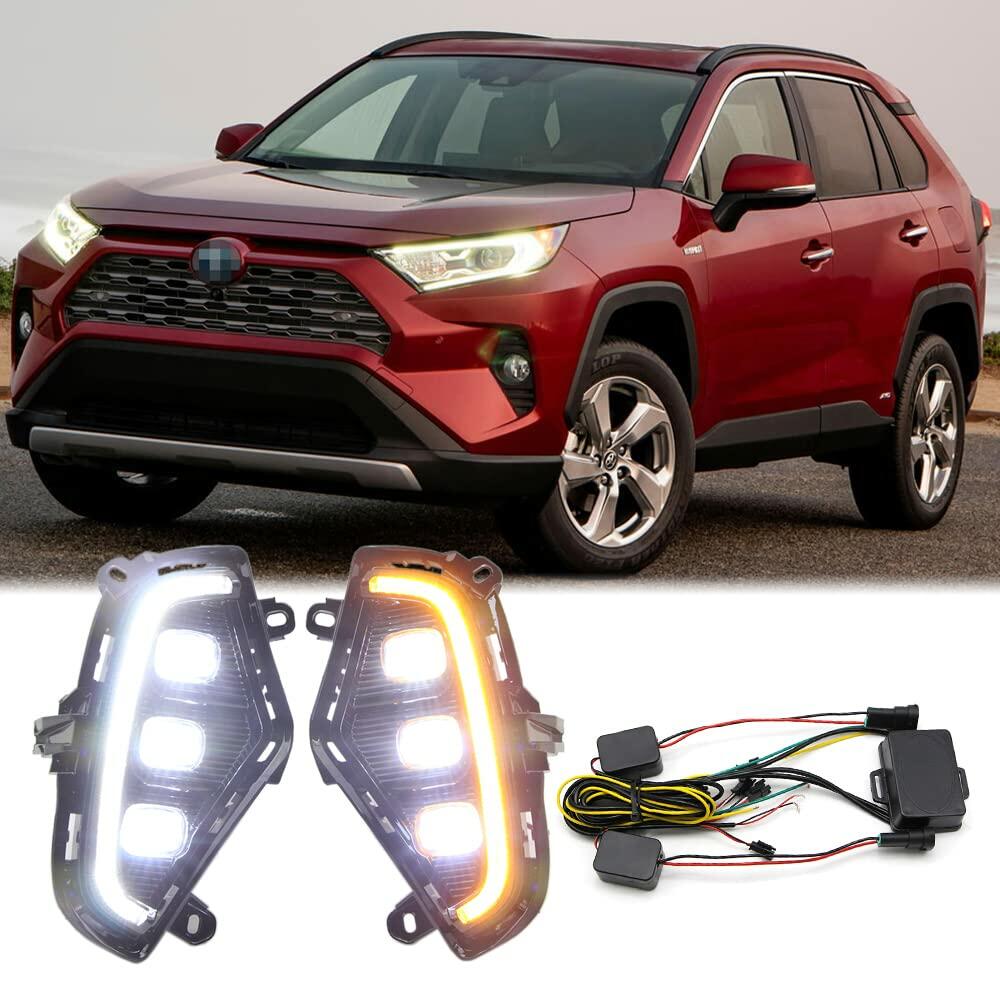 Dreamseek LED DRL Daytime Running Light for Toyota RAV4 2019 2020 2021 2022 2023