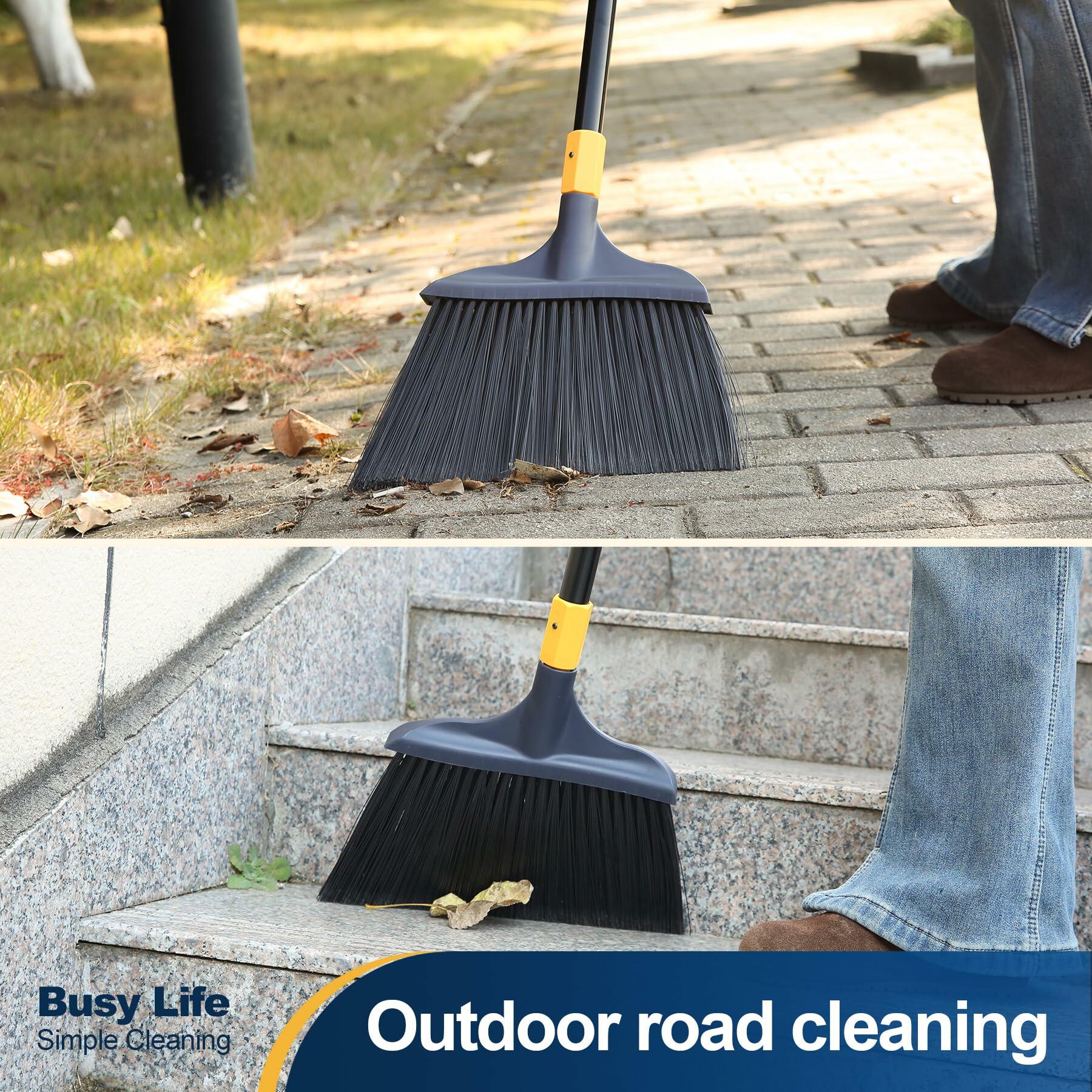 Heavy Duty Broom 54 inch Outdoor Commercial Garage Lobby Pet Hair Floor Sweeper