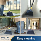 Heavy Duty Broom 54 inch Outdoor Commercial Garage Lobby Pet Hair Floor Sweeper