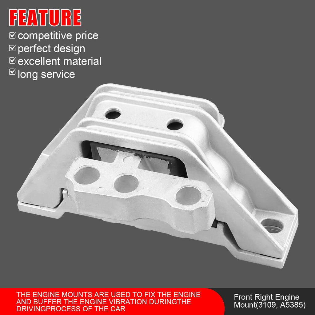 3PCS Engine Motor Trans Mount  for Chevy Cobalt HHR Saturn Ion 2.2L 2.4L