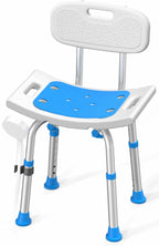 Shower Chair Removable Back 400 lbs Heavy Duty Bath Seat Seniors Disabled Safety