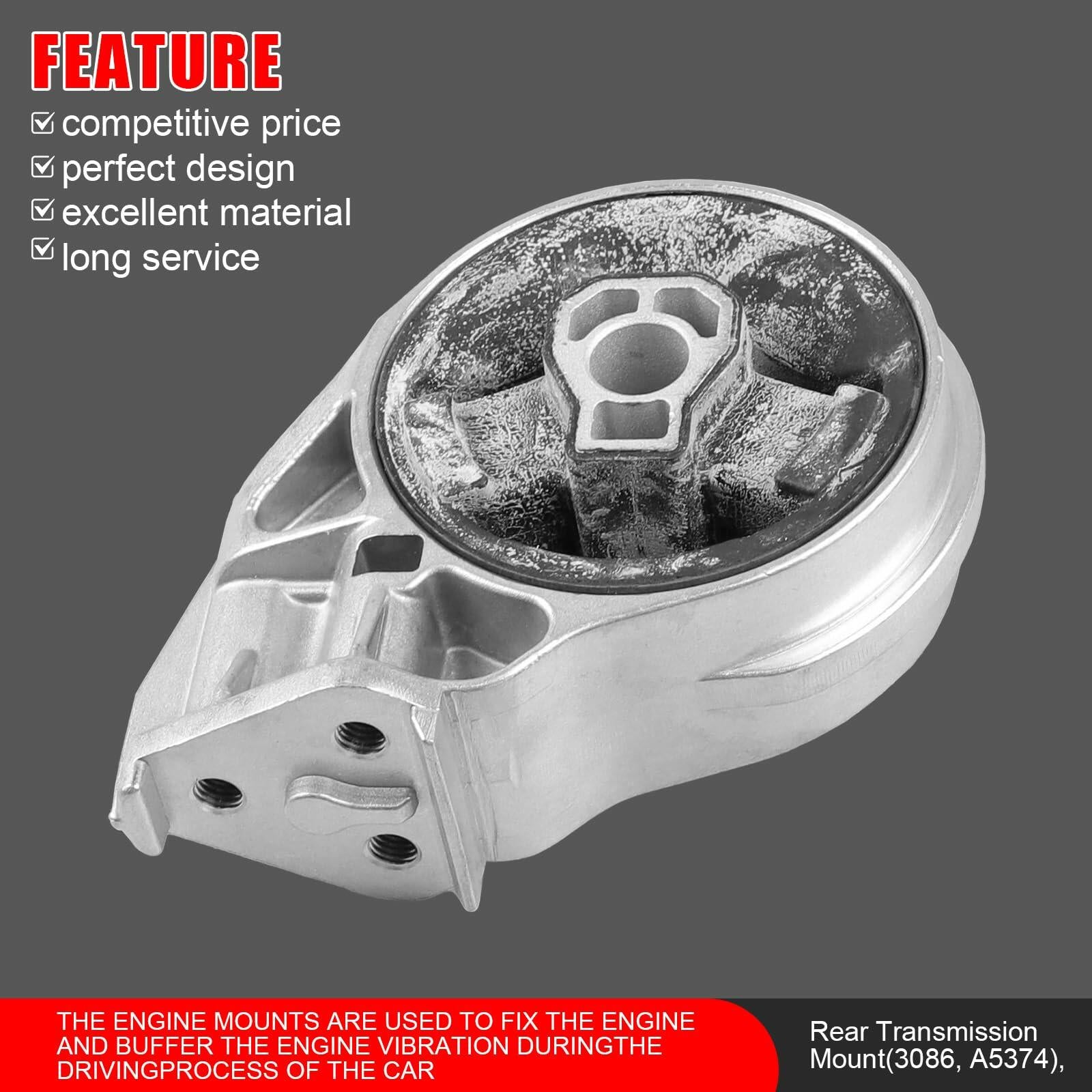 3PCS Engine Motor Trans Mount  for Chevy Cobalt HHR Saturn Ion 2.2L 2.4L