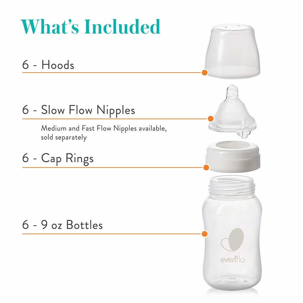 Evenflo Feeding Premium Proflo Venting Balance Plus Wide Neck Baby, Newborn and