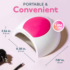 SUNUV SUN2C UV Light for Nails, UV LED Nail Lamp with 4 Timer Settings, Curing