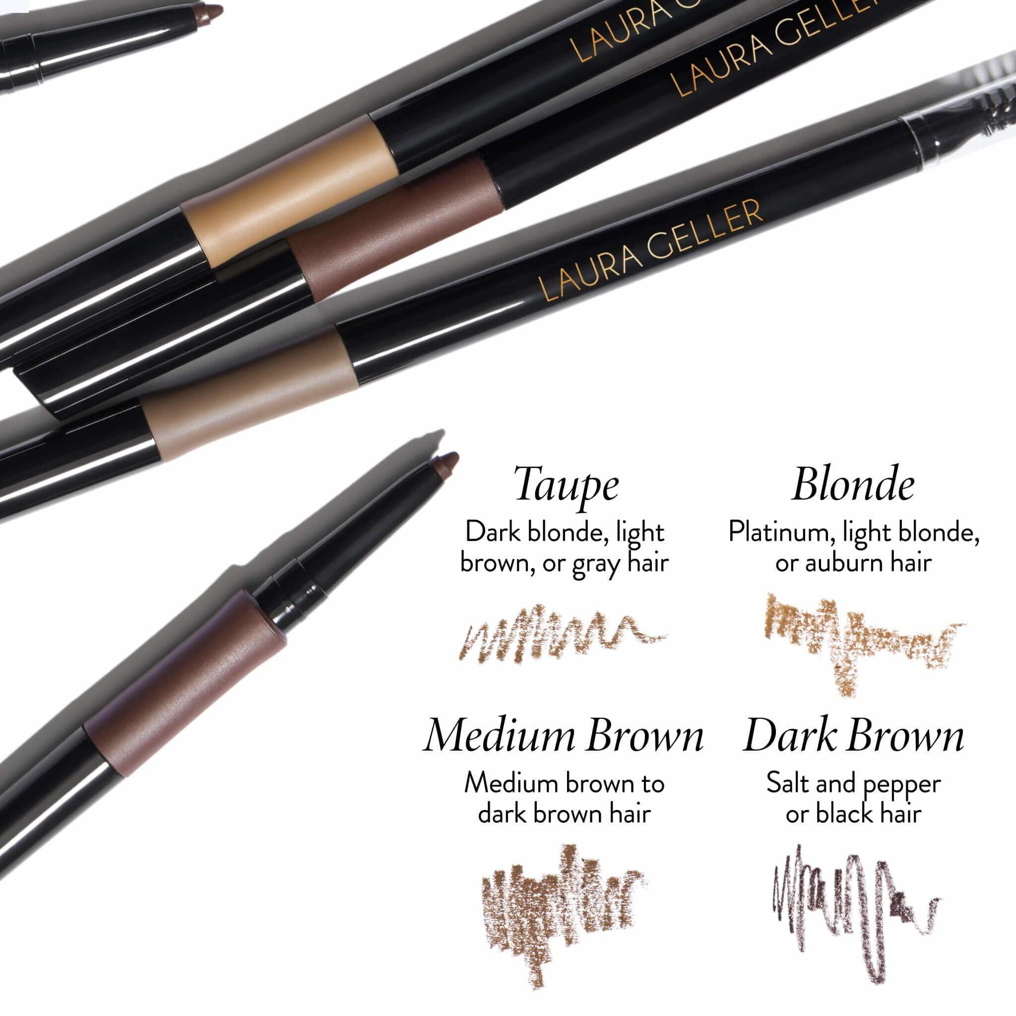 LAURA GELLER NEW YORK INKcredible Waterproof Brow Pencil- Blending Spoolie Brush