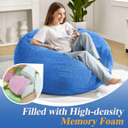 3FT Bean Bag Chairs Teardrop Bean Bag Chair for Adults Beanbag Chair with Memory