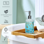 FONMY Soap Dispenser with Pump Acrylic w/Nature Seashell Handmade Bathroom Hand
