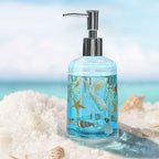 FONMY Soap Dispenser with Pump Acrylic w/Nature Seashell Handmade Bathroom Hand