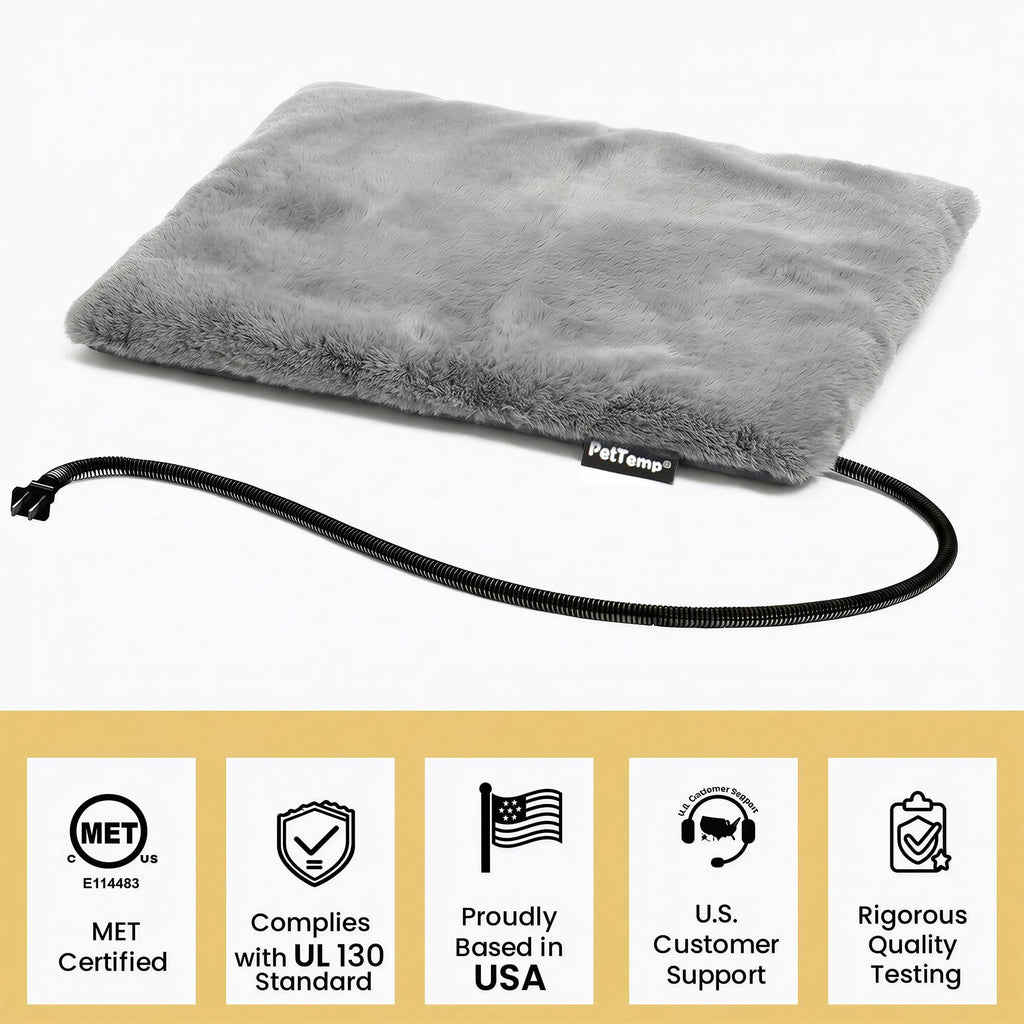 PetTemp Pet Heating Pad for Cats Dogs Indoor & Sheltered Outdoor Waterproof