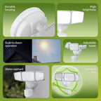 Philips 72W 7400LM LED Security Lights w/PIR Motion Sensor Outdoor, 5000K