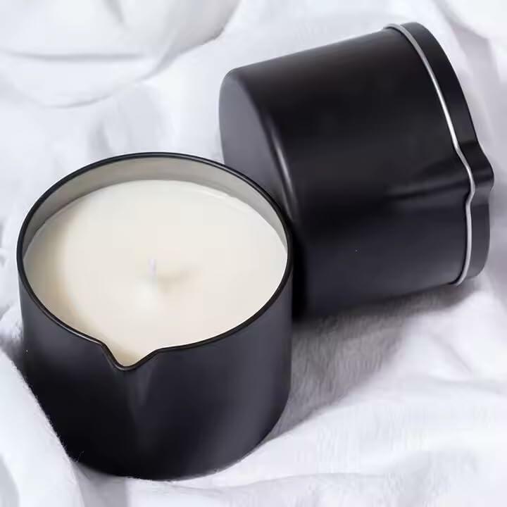 Ryaner 12PCS 2oz Candle Tins With Pour Spout Lids, Bulk Candle jar for DIY