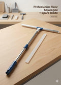 Professional Floor Squeegee Cleaner Telescopic Handle Long Reach + Spare Blade