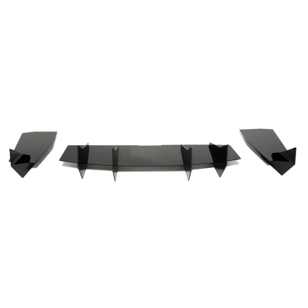For Ford Mustang GT W/ Quad Exhaust Tip 2018-2023丨Shark Fin Rear Bumper Diffuser