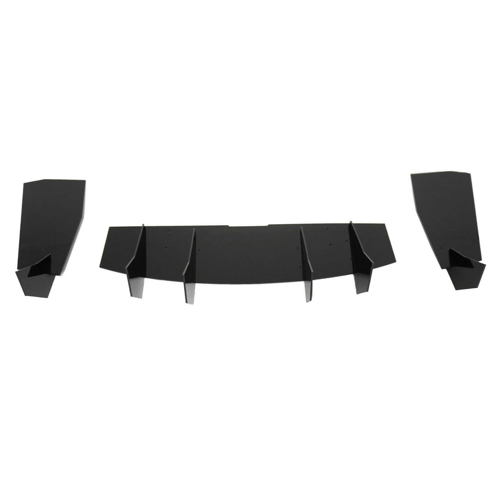 For Ford Mustang GT W/ Quad Exhaust Tip 2018-2023丨Shark Fin Rear Bumper Diffuser