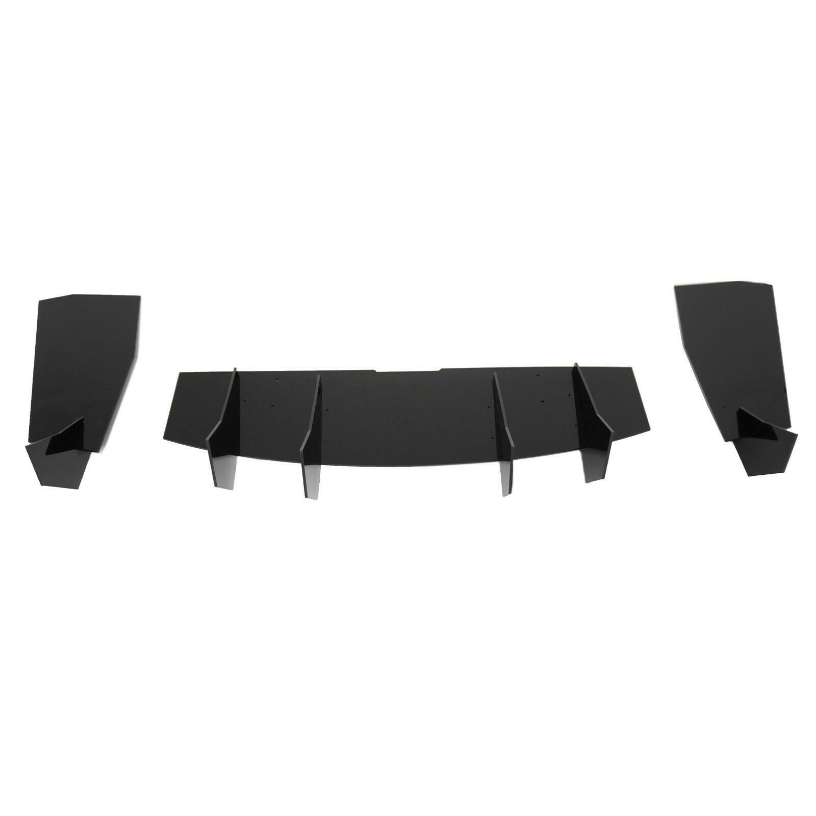 For Ford Mustang GT W/ Quad Exhaust Tip 2018-2023丨Shark Fin Rear Bumper Diffuser