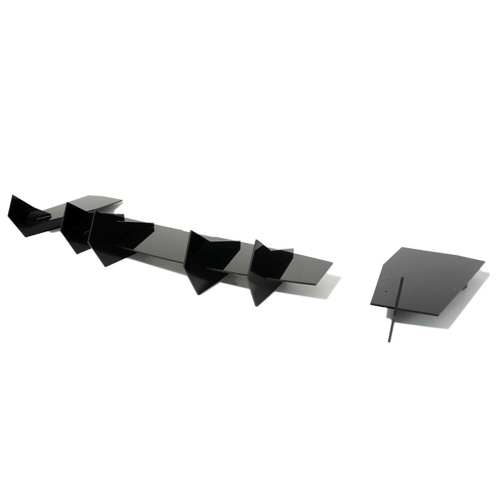 For Ford Mustang GT W/ Quad Exhaust Tip 2018-2023丨Shark Fin Rear Bumper Diffuser
